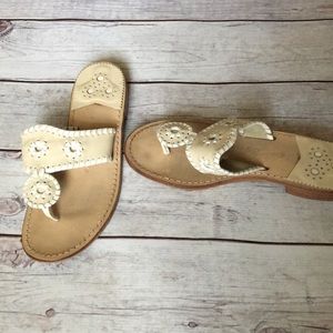 Cream/White Jack Rogers